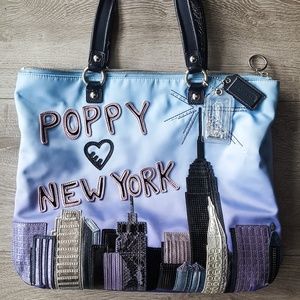 Coach poppy New York Tote Bag